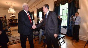 Manchin and Justice exchange fire — again — over W.Va. road conditions